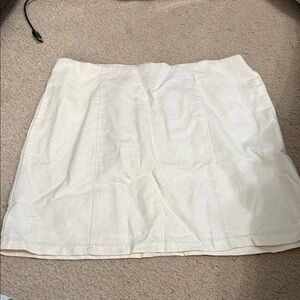 Forever 21 Cream Mini Skirt